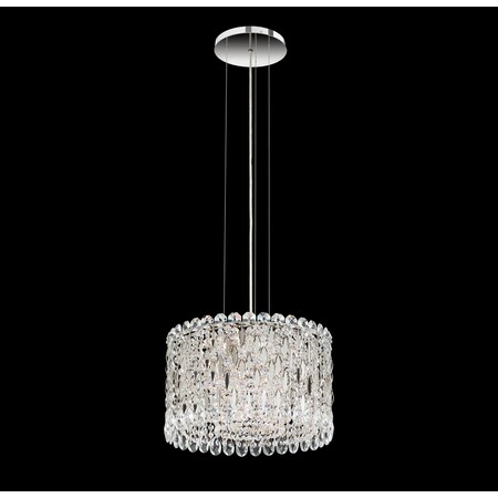 Schonbek Sarella 8 Light 110V Pendant in Antique Silver with Crystal Heritage C RS8345N-48H